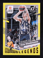 Victor Wembanyama 2023-24 Donruss Turkish Airlines EuroLeague Yellow Flood #161 LEG RC at PristineAuction.com