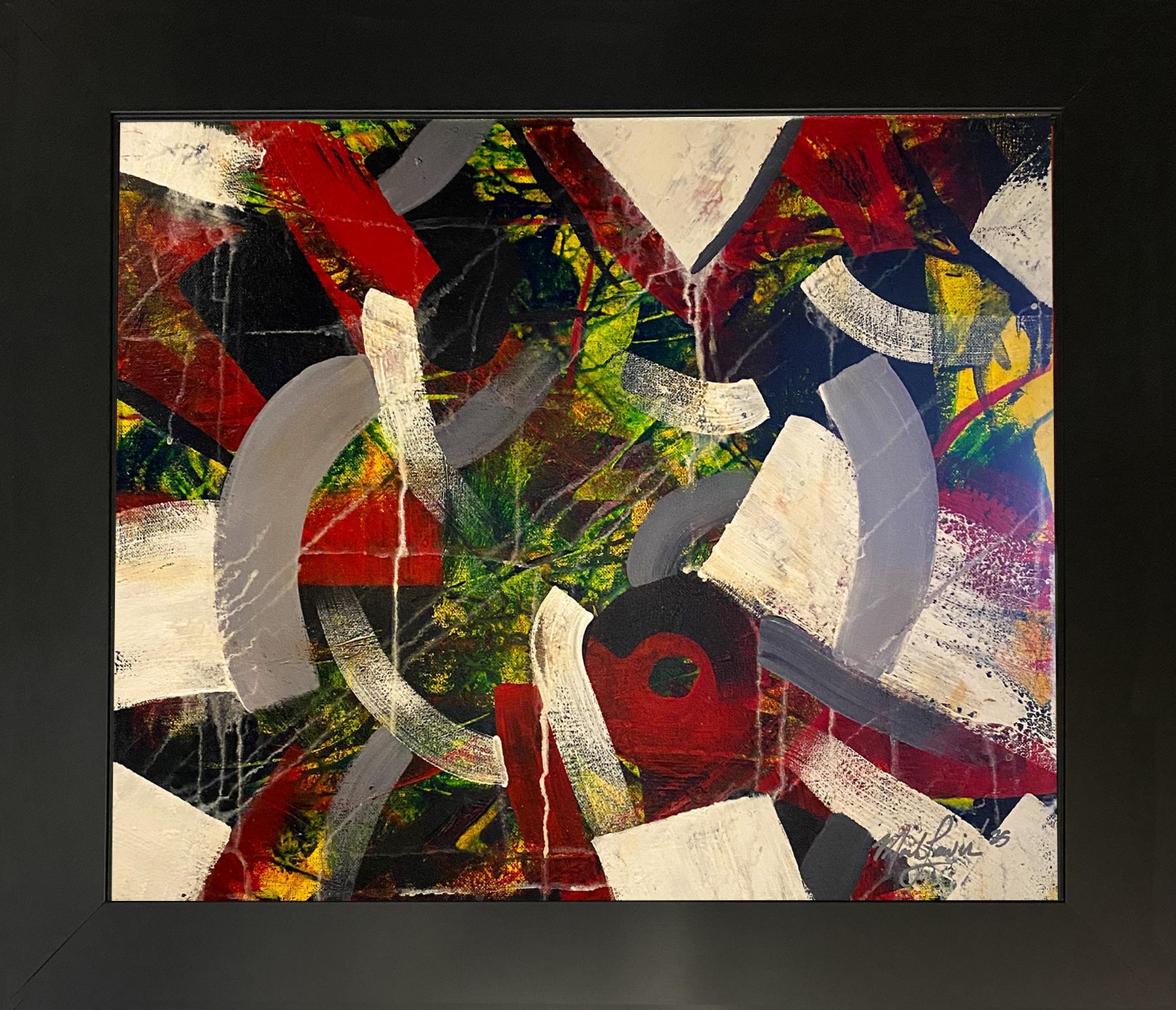 Mark Lewis Custom Framed Original Painting On Canvas #064-25 (Lewis) at PristineAuction.com Mark Lewis Custom Framed Original Painting On Canvas #064-25 (Lewis) at PristineAuction.com