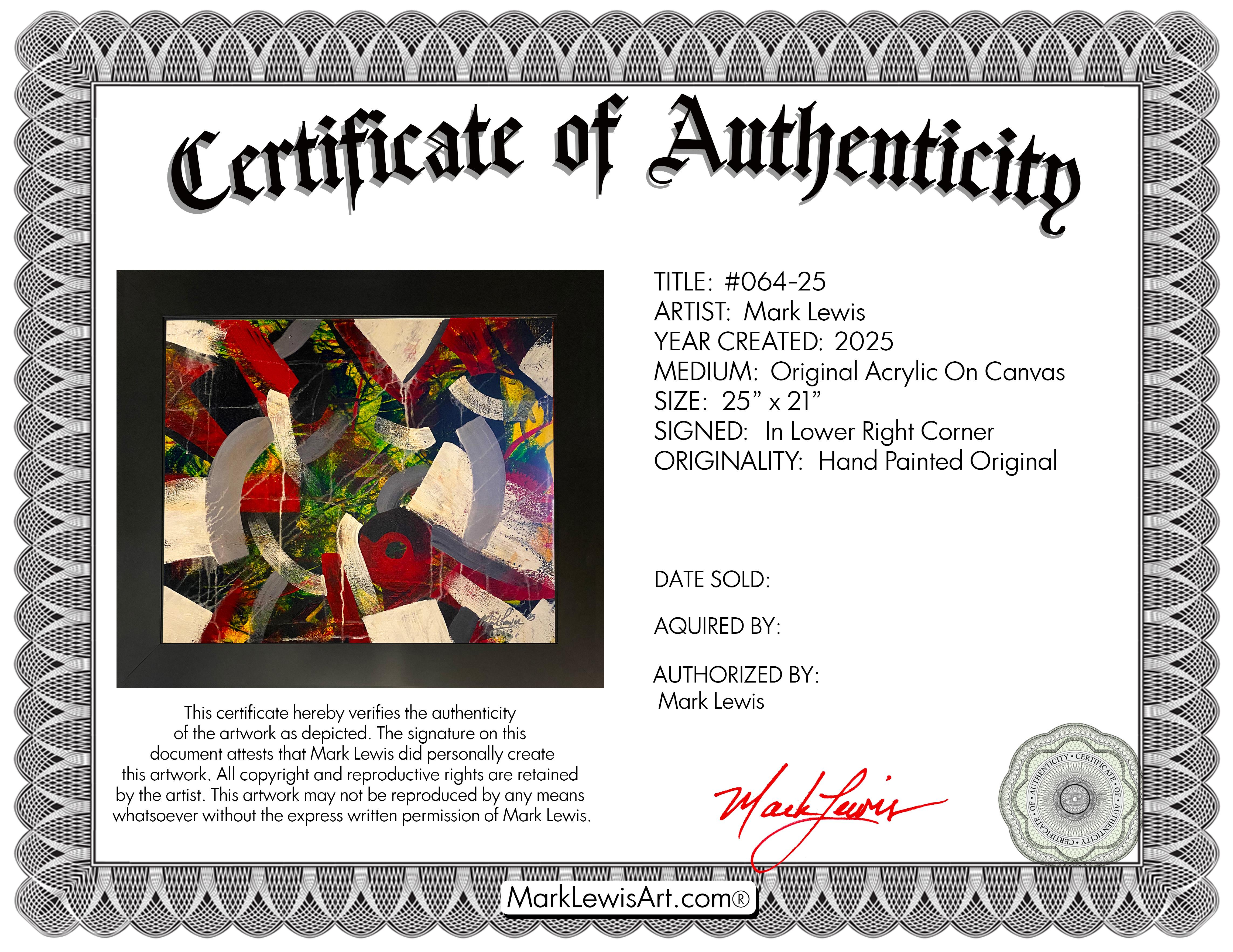 Mark Lewis Custom Framed Original Painting On Canvas #064-25 (Lewis) at PristineAuction.com Mark Lewis Custom Framed Original Painting On Canvas #064-25 (Lewis) at PristineAuction.com