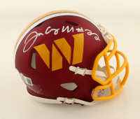Jacory Croskey-Merritt Signed Commanders Speed Mini Helmet (Beckett) at PristineAuction.com