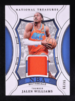 Jalen Williams 2024-25 Panini National Treasures NBA Materials #NBA-JWL #94/99 at PristineAuction.com