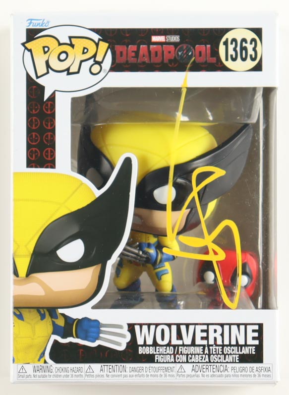 Hugh Jackman Signed "Deadpool & Wolverine" #1363 Wolverine Bobble-Head Funko Pop! Vinyl Figure (ACOA) at PristineAuction.com Hugh Jackman Signed "Deadpool & Wolverine" #1363 Wolverine Bobble-Head Funko Pop! Vinyl Figure (ACOA) at PristineAuction.com