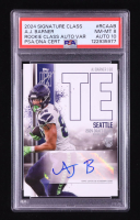 AJ Barner 2024 Topps Signature Class Rookie Autographs #RCA-AB CLASS II RC (PSA 8 | Auto 10) at PristineAuction.com