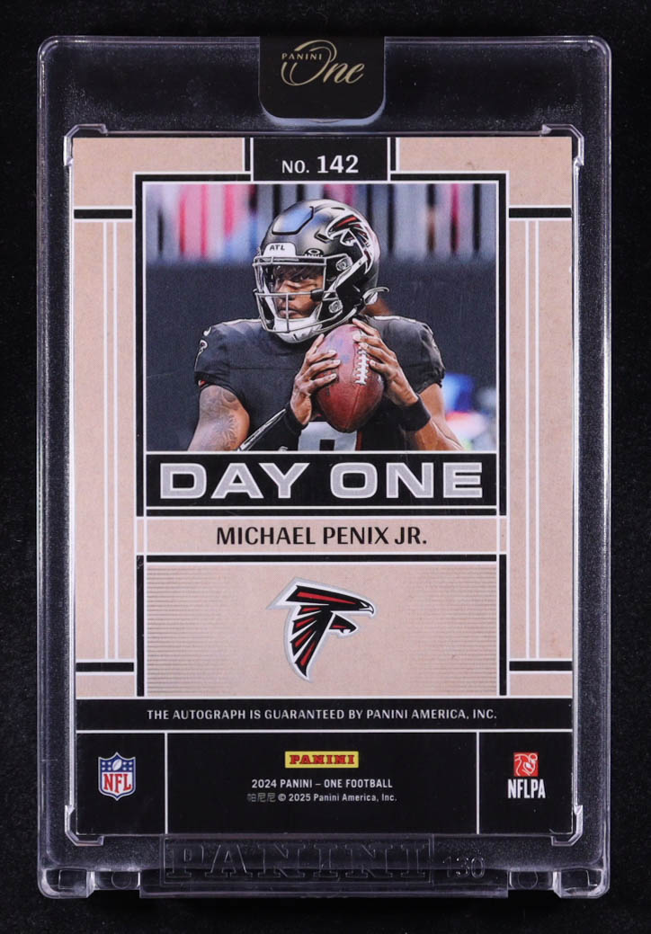Michael Penix Jr. 2024 Panini One Bronze #142 #04/15 AU RC at PristineAuction.com Michael Penix Jr. 2024 Panini One Bronze #142 #04/15 AU RC at PristineAuction.com