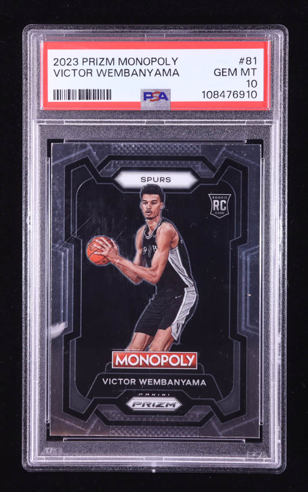 Victor Wembanyama 2023-24 Panini Prizm Monopoly #81 RC (PSA 10) at PristineAuction.com Victor Wembanyama 2023-24 Panini Prizm Monopoly #81 RC (PSA 10) at PristineAuction.com
