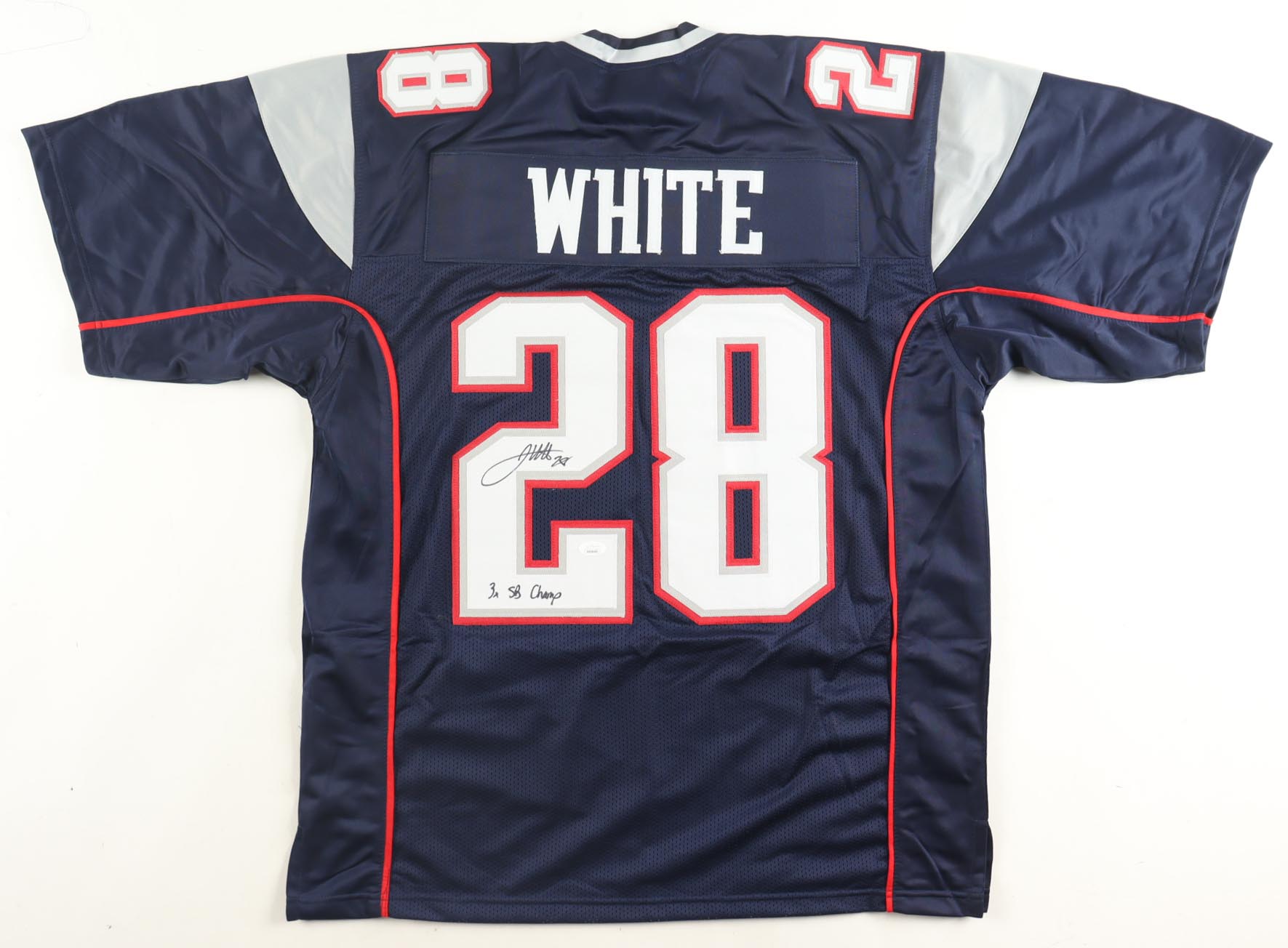 James White Signed Jersey Inscribed "3x SB Champ" (JSA) at PristineAuction.com James White Signed Jersey Inscribed "3x SB Champ" (JSA) at PristineAuction.com