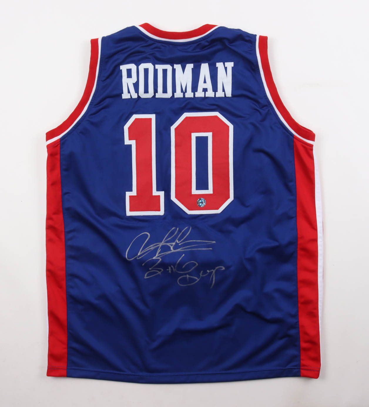 Dennis Rodman Signed Jersey Inscribed "Bad Boys" (Authentic Ink) at PristineAuction.com Dennis Rodman Signed Jersey Inscribed "Bad Boys" (Authentic Ink) at PristineAuction.com