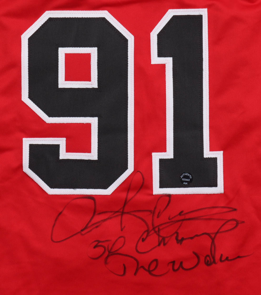 Dennis Rodman Signed Jersey Inscribed "5x Champ" & "The Worm" (Authentic Ink) at PristineAuction.com Dennis Rodman Signed Jersey Inscribed "5x Champ" & "The Worm" (Authentic Ink) at PristineAuction.com