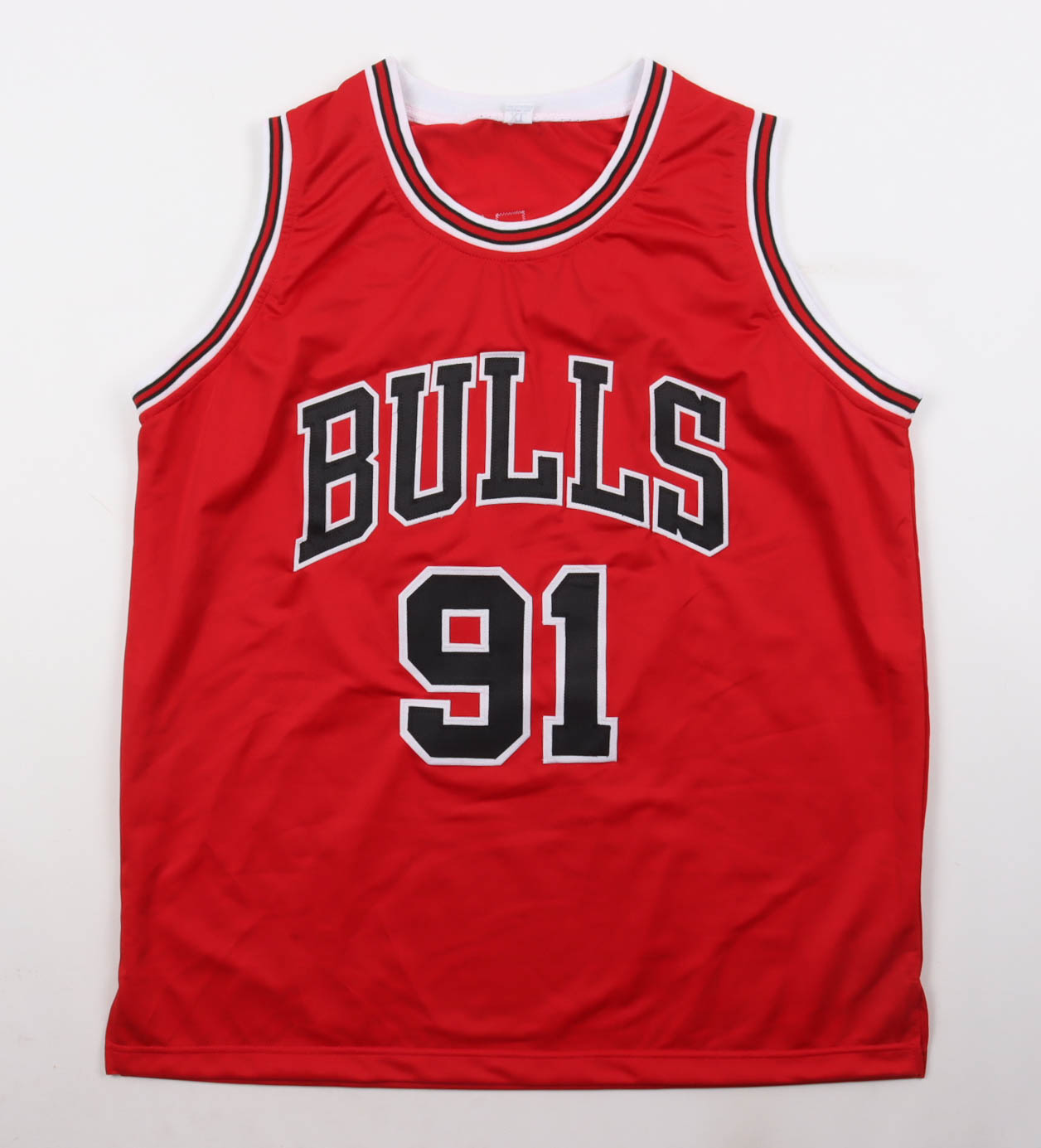 Dennis Rodman Signed Jersey Inscribed "5x Champ" & "The Worm" (Authentic Ink) at PristineAuction.com Dennis Rodman Signed Jersey Inscribed "5x Champ" & "The Worm" (Authentic Ink) at PristineAuction.com