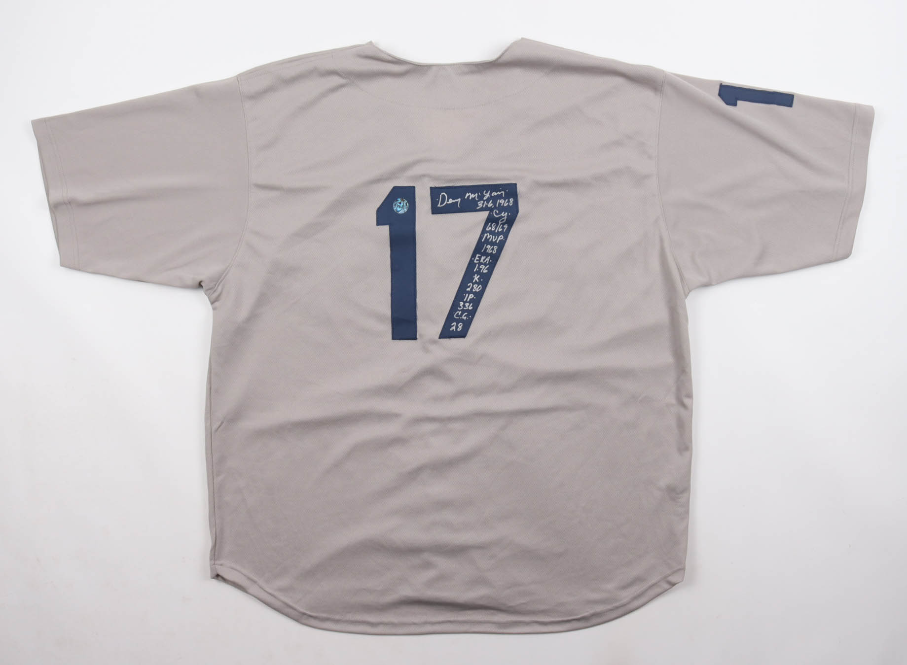 Denny McLain Signed Jersey With Multiple Career Stat Inscriptions (Authentic Ink) at PristineAuction.com Denny McLain Signed Jersey With Multiple Career Stat Inscriptions (Authentic Ink) at PristineAuction.com