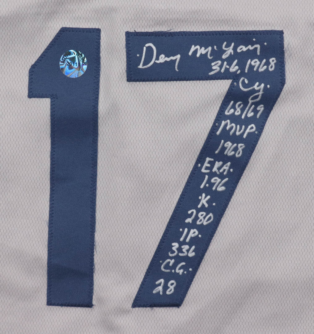 Denny McLain Signed Jersey With Multiple Career Stat Inscriptions (Authentic Ink) at PristineAuction.com Denny McLain Signed Jersey With Multiple Career Stat Inscriptions (Authentic Ink) at PristineAuction.com