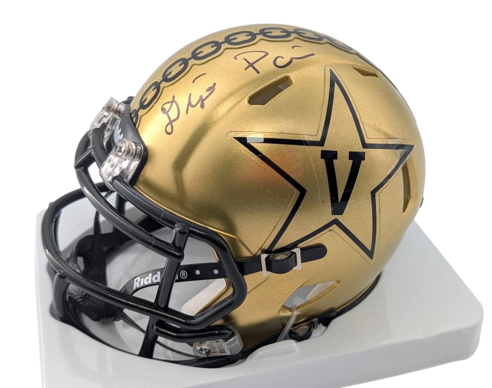 Diego Pavia Signed Vanderbilt Commodores Speed Mini Helmet (PSA) at PristineAuction.com Diego Pavia Signed Vanderbilt Commodores Speed Mini Helmet (PSA) at PristineAuction.com