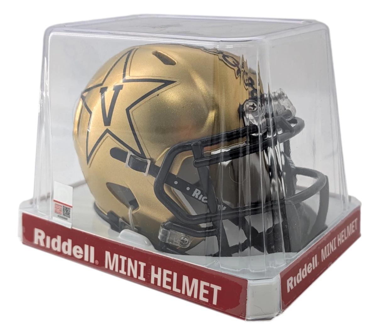 Diego Pavia Signed Vanderbilt Commodores Speed Mini Helmet (PSA) at PristineAuction.com Diego Pavia Signed Vanderbilt Commodores Speed Mini Helmet (PSA) at PristineAuction.com