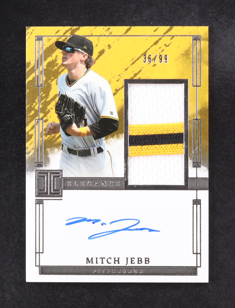 Mitch Jebb 2024 Panini Impeccable Elegance Prospect Jersey Autographs #74 RC #36/99 at PristineAuction.com Mitch Jebb 2024 Panini Impeccable Elegance Prospect Jersey Autographs #74 RC #36/99 at PristineAuction.com