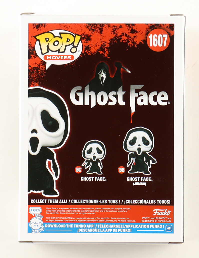 Liana Liberato Signed "Ghost Face" #1607 Ghost Face Funko Pop! Vinyl Figure (JSA) at PristineAuction.com Liana Liberato Signed "Ghost Face" #1607 Ghost Face Funko Pop! Vinyl Figure (JSA) at PristineAuction.com