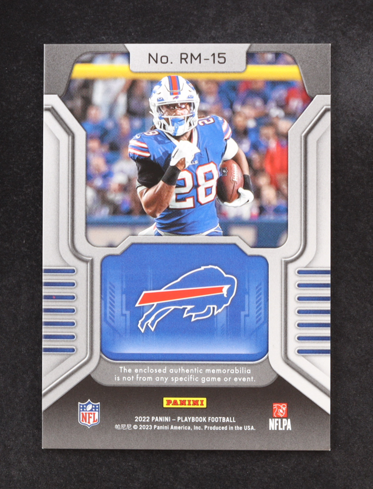 James Cook 2022 Panini Playbook Rookie Materials #RM-15 RC at PristineAuction.com James Cook 2022 Panini Playbook Rookie Materials #RM-15 RC at PristineAuction.com