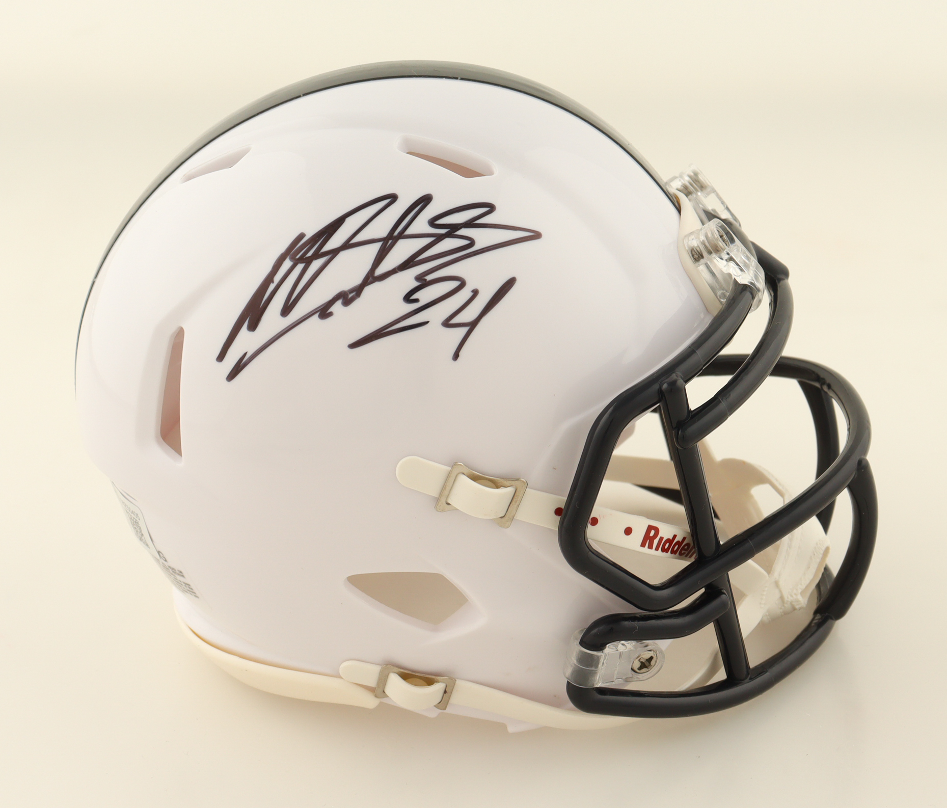 Miles Sanders Signed Penn State Nittany Lions Speed Mini Helmet (Beckett) at PristineAuction.com Miles Sanders Signed Penn State Nittany Lions Speed Mini Helmet (Beckett) at PristineAuction.com