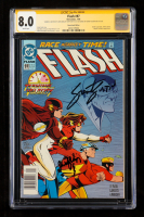 Grant Gustin & John Wesley Shipp Signed 1995 "Flash" #97 DC Comic Book (CGC 8.0) at PristineAuction.com