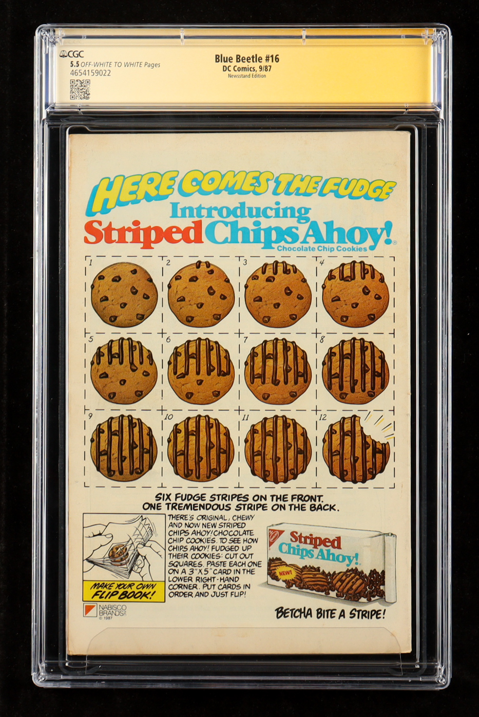 Matt Lanter Signed 1987 "Blue Beetle" #16 DC Comic Book (CGC 5.5) at PristineAuction.com Matt Lanter Signed 1987 "Blue Beetle" #16 DC Comic Book (CGC 5.5) at PristineAuction.com