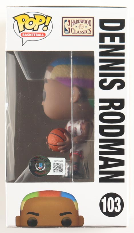 Dennis Rodman Signed Bulls #103 Funko Pop! Vinyl Figure (Beckett) at PristineAuction.com Dennis Rodman Signed Bulls #103 Funko Pop! Vinyl Figure (Beckett) at PristineAuction.com