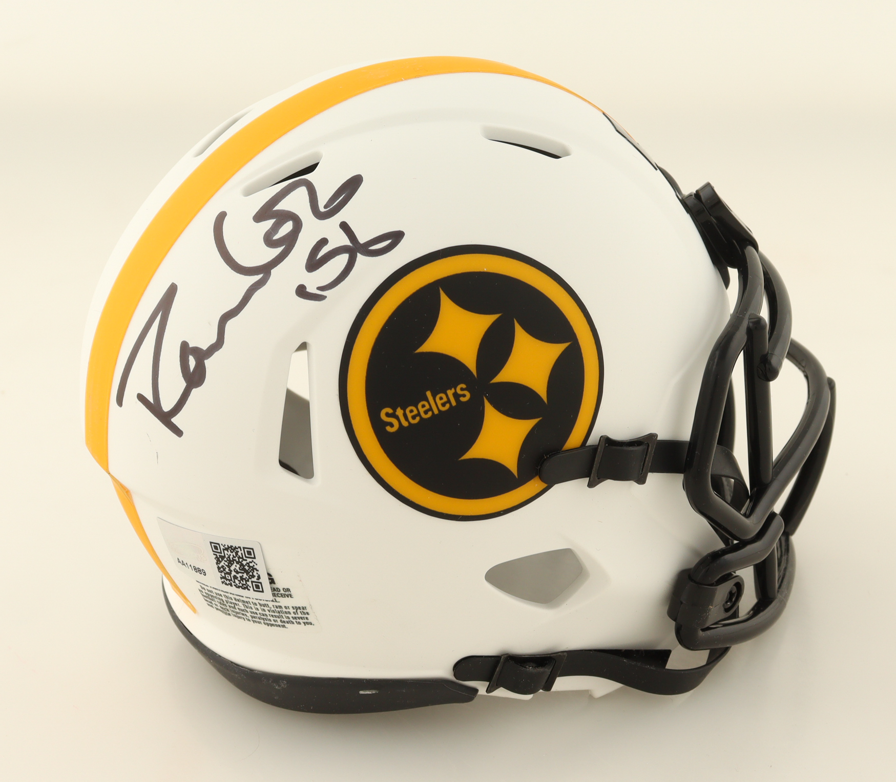 Robin Cole Signed Steelers Lunar Eclipse Alternate Speed Mini Helmet (TSE) at PristineAuction.com Robin Cole Signed Steelers Lunar Eclipse Alternate Speed Mini Helmet (TSE) at PristineAuction.com