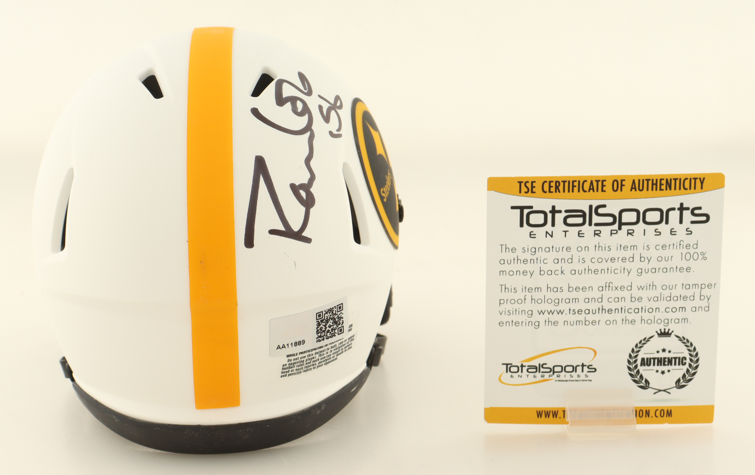 Robin Cole Signed Steelers Lunar Eclipse Alternate Speed Mini Helmet (TSE) at PristineAuction.com Robin Cole Signed Steelers Lunar Eclipse Alternate Speed Mini Helmet (TSE) at PristineAuction.com