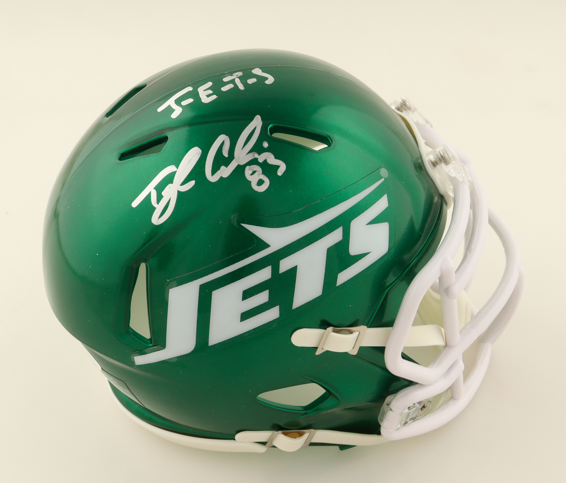 Tyler Conklin Signed Jets Speed Mini Helmet Inscribed "J-E-T-S" (JSA) at PristineAuction.com Tyler Conklin Signed Jets Speed Mini Helmet Inscribed "J-E-T-S" (JSA) at PristineAuction.com