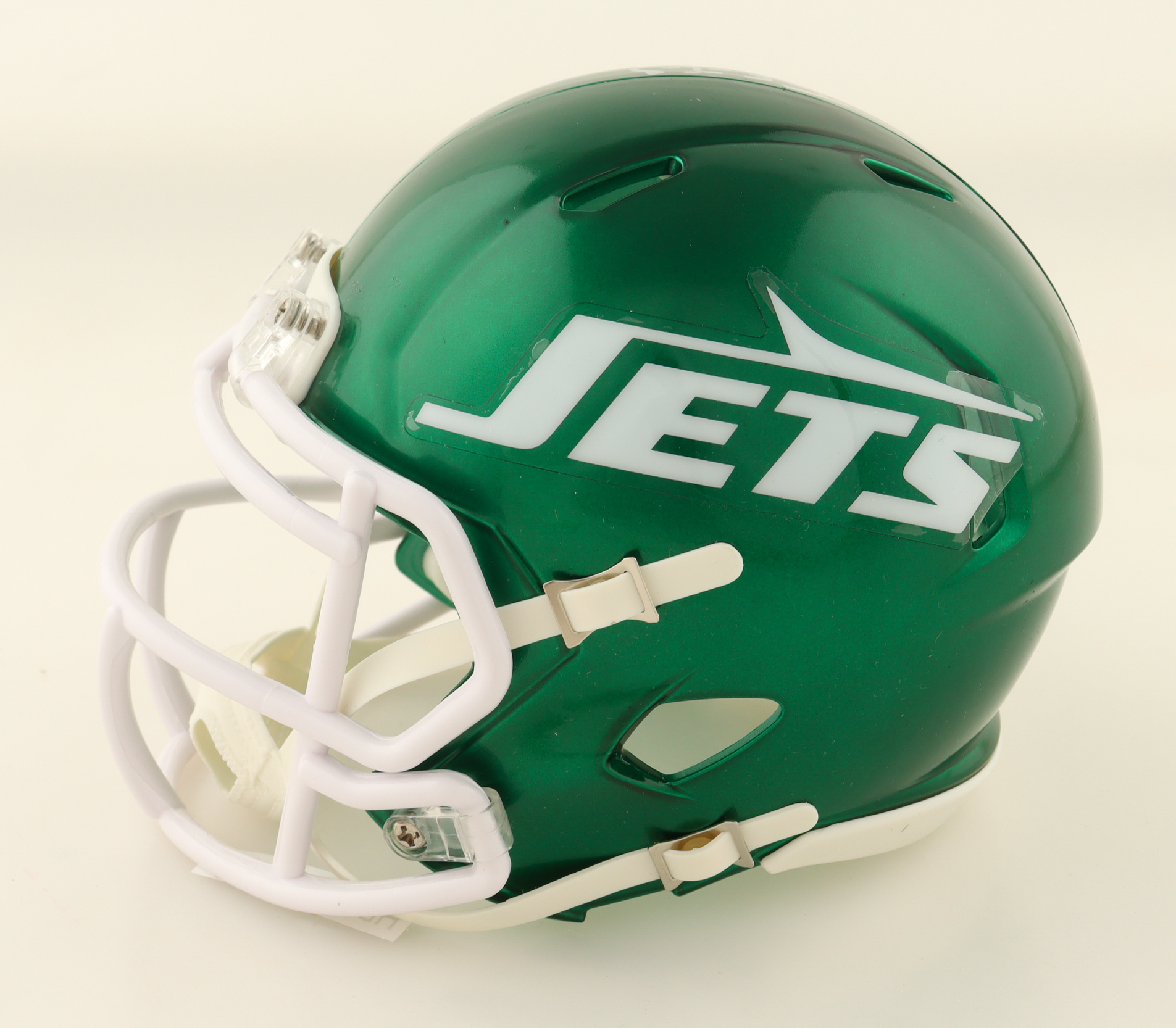 Tyler Conklin Signed Jets Speed Mini Helmet Inscribed "J-E-T-S" (JSA) at PristineAuction.com Tyler Conklin Signed Jets Speed Mini Helmet Inscribed "J-E-T-S" (JSA) at PristineAuction.com