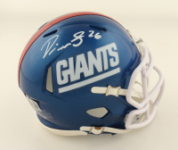 Devin Singletary Signed Giants Speed Mini Helmet (Beckett) at PristineAuction.com