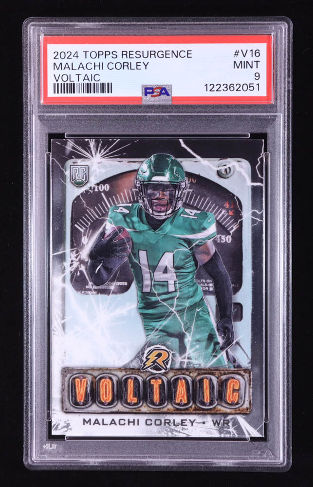 Malachi Corley 2024 Topps Resurgence Voltaic #V16 RC (PSA 9) at PristineAuction.com Malachi Corley 2024 Topps Resurgence Voltaic #V16 RC (PSA 9) at PristineAuction.com