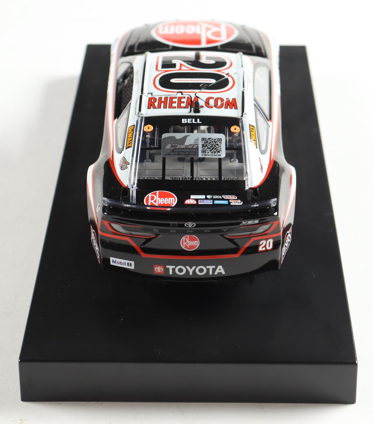 Christopher Bell Signed 2025 #20 Rheem Camry | 1:24 Diecast Car (Bell COA) at PristineAuction.com Christopher Bell Signed 2025 #20 Rheem Camry | 1:24 Diecast Car (Bell COA) at PristineAuction.com