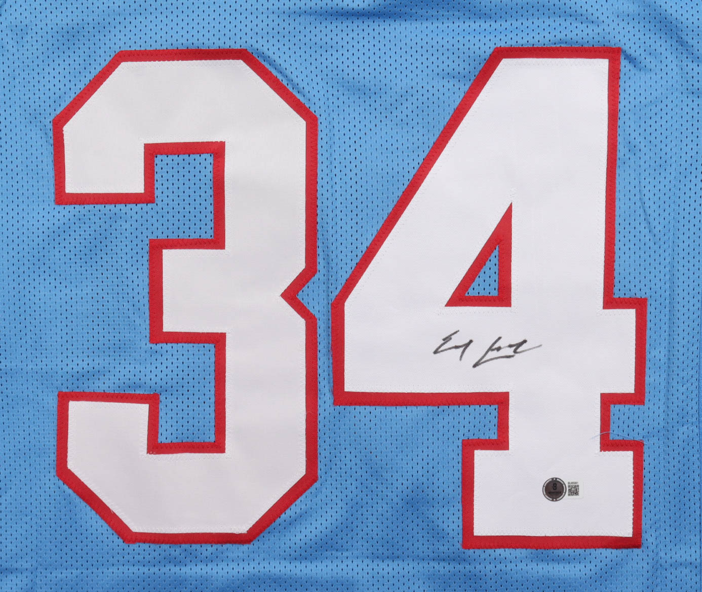 Earl Campbell Signed Jersey (Beckett) at PristineAuction.com Earl Campbell Signed Jersey (Beckett) at PristineAuction.com
