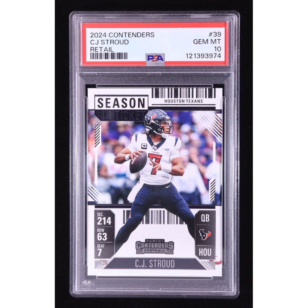 CJ Stroud 2024 Panini Contenders Retail #39 (PSA 10) at PristineAuction.com