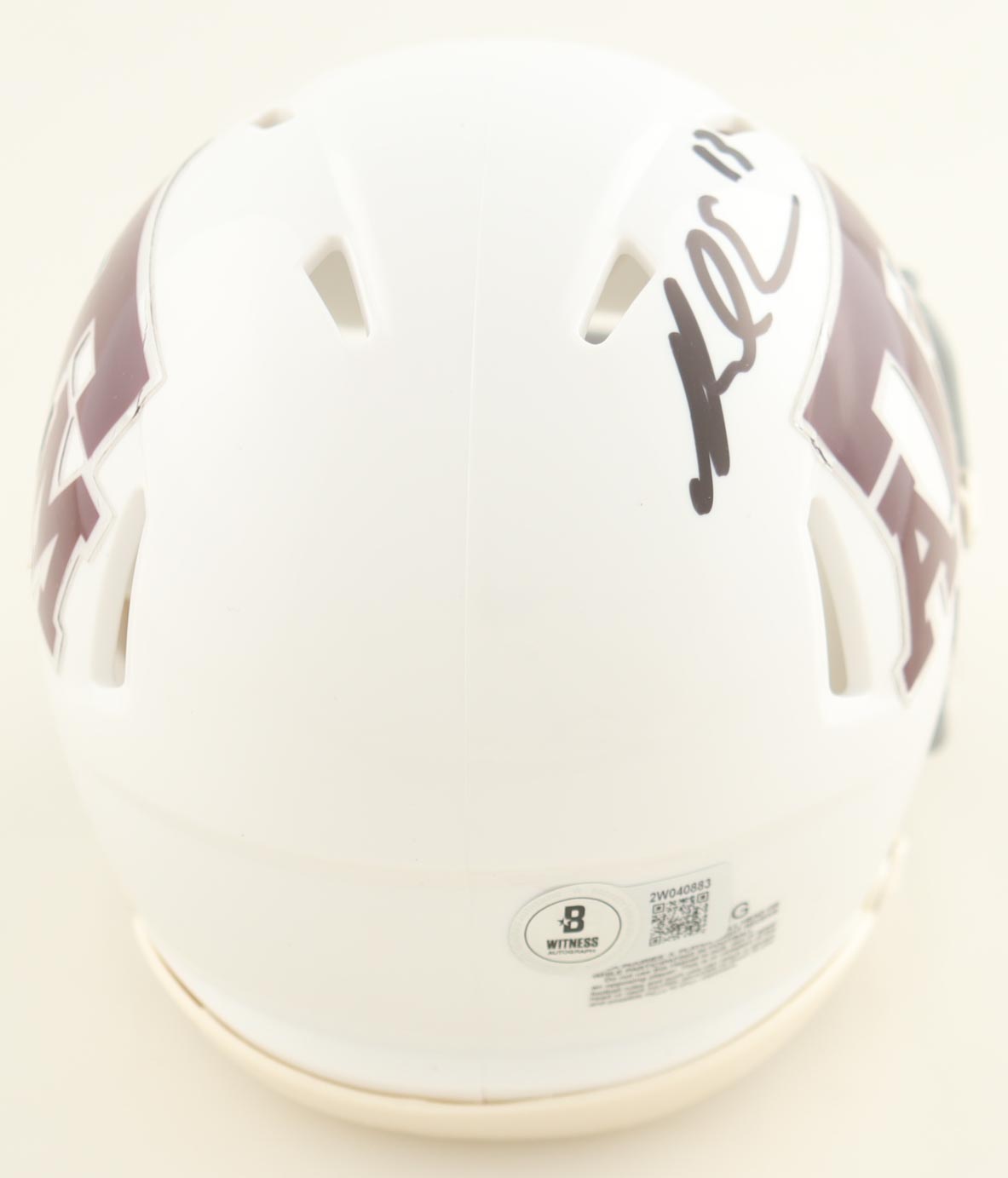 Mike Evans Signed Texas A&M Aggies Speed Mini Helmet (Beckett) at PristineAuction.com Mike Evans Signed Texas A&M Aggies Speed Mini Helmet (Beckett) at PristineAuction.com
