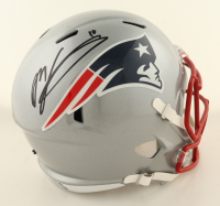 Mac Jones Signed Patriots Full-Size Speed Helmet (Beckett) at PristineAuction.com