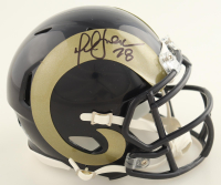 Marshall Faulk Signed Rams Mini Helmet (Beckett) at PristineAuction.com