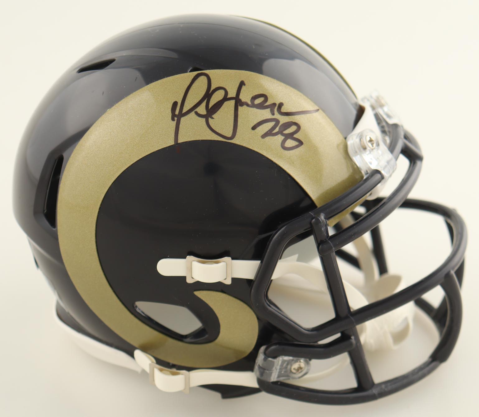Marshall Faulk Signed Rams Mini Helmet (Beckett) at PristineAuction.com Marshall Faulk Signed Rams Mini Helmet (Beckett) at PristineAuction.com