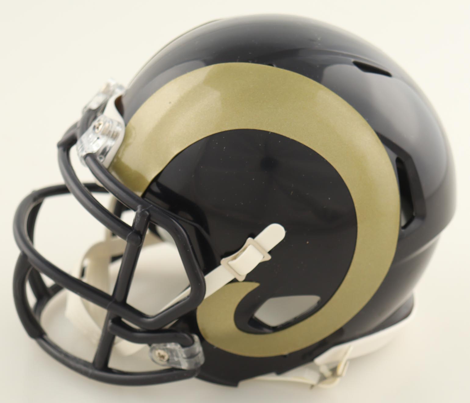 Marshall Faulk Signed Rams Mini Helmet (Beckett) at PristineAuction.com Marshall Faulk Signed Rams Mini Helmet (Beckett) at PristineAuction.com