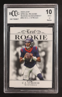 C.J. Stroud 2023 Leaf Special Release Rookie Achievement #RA10 RC (BCCG 10) at PristineAuction.com