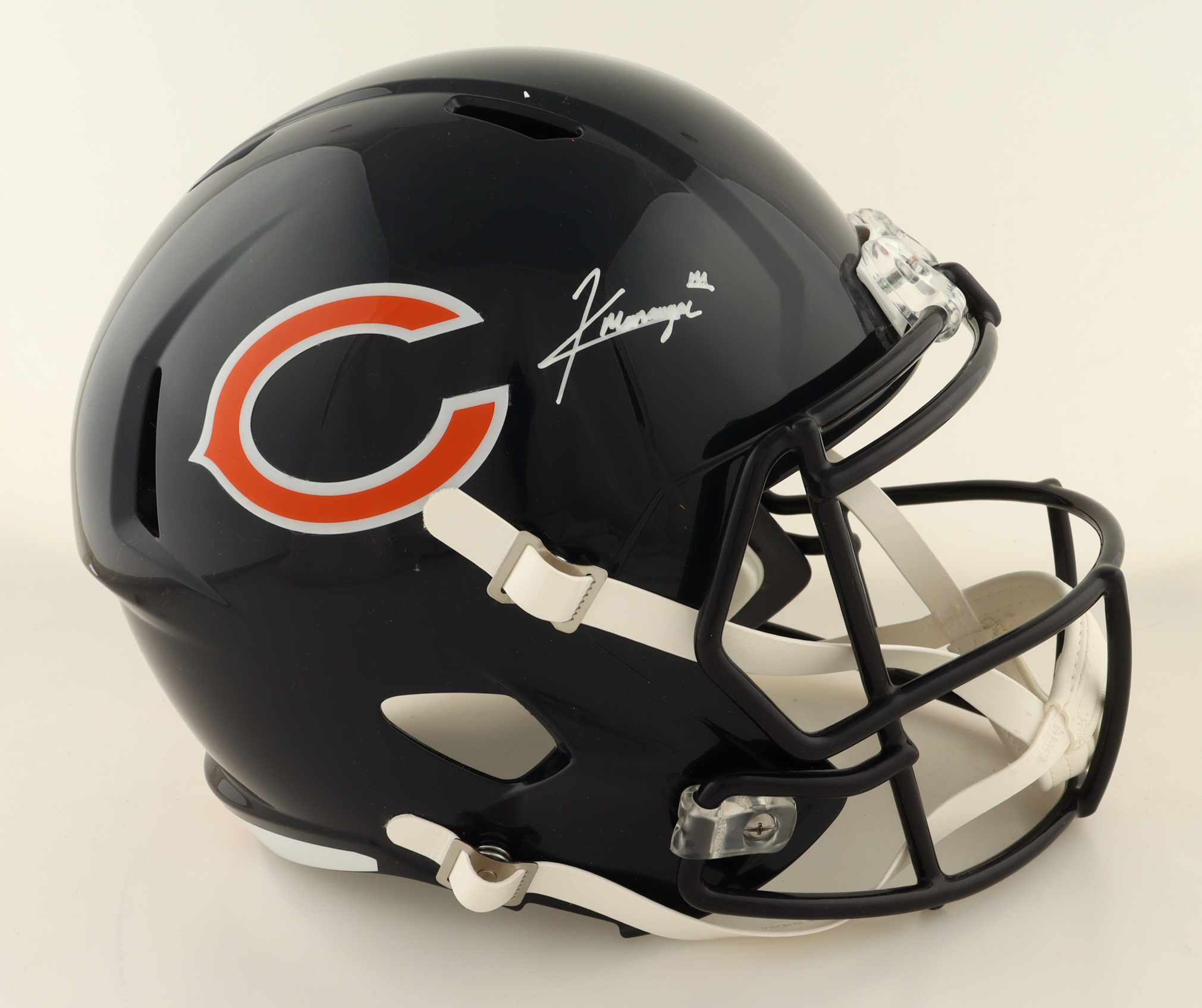 Kyle Monangai Signed Bears Full-Size Speed Helmet (JSA) at PristineAuction.com Kyle Monangai Signed Bears Full-Size Speed Helmet (JSA) at PristineAuction.com