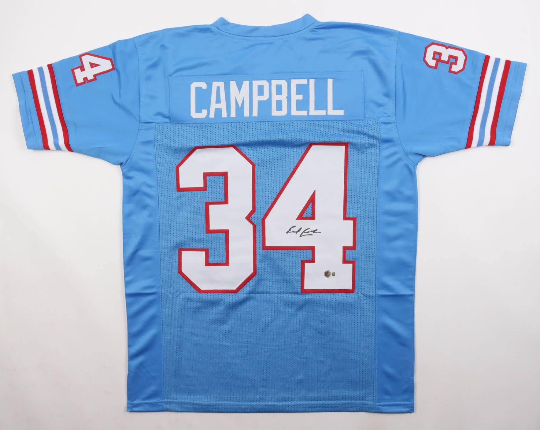 Earl Campbell Signed Jersey (Beckett) at PristineAuction.com Earl Campbell Signed Jersey (Beckett) at PristineAuction.com