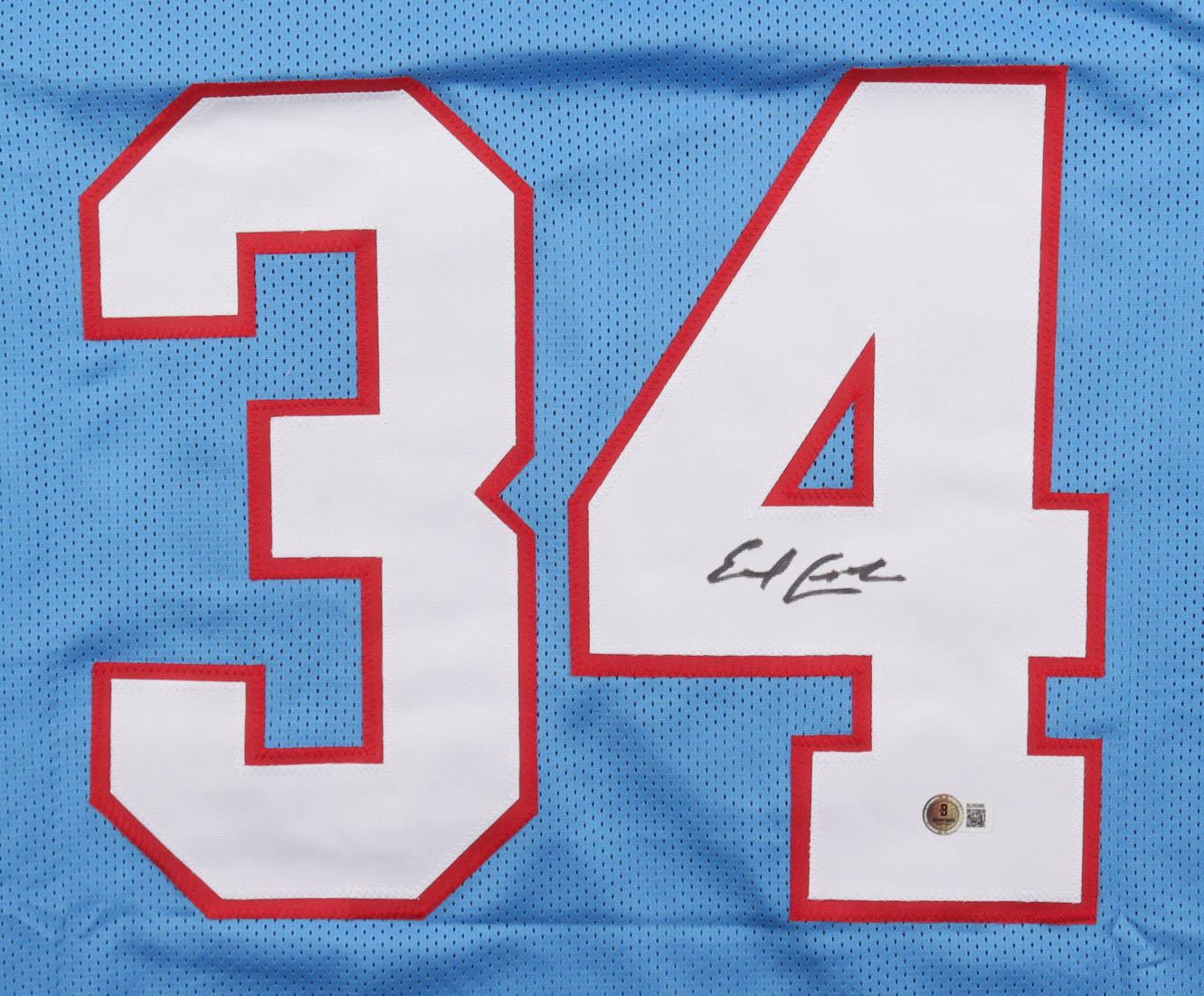 Earl Campbell Signed Jersey (Beckett) at PristineAuction.com Earl Campbell Signed Jersey (Beckett) at PristineAuction.com