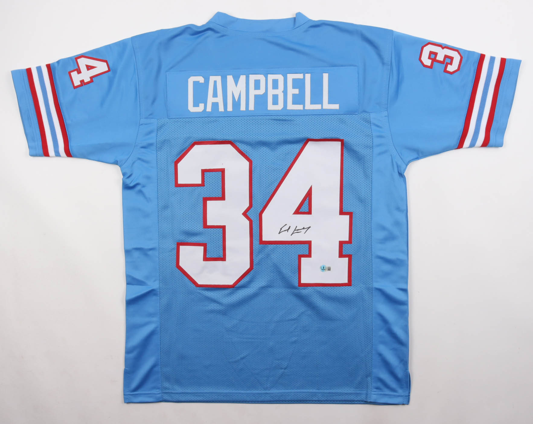 Earl Campbell Signed Jersey (Beckett) at PristineAuction.com Earl Campbell Signed Jersey (Beckett) at PristineAuction.com