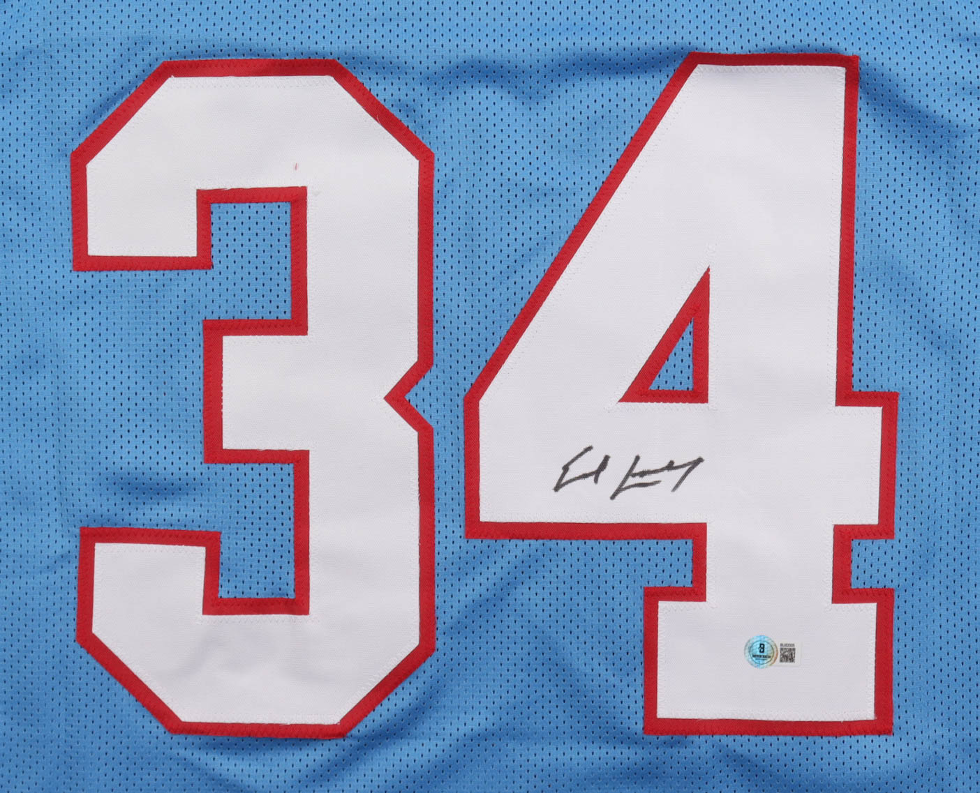 Earl Campbell Signed Jersey (Beckett) at PristineAuction.com Earl Campbell Signed Jersey (Beckett) at PristineAuction.com