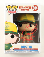 Gaten Matarazzo Signed "Stranger Things" #804 Dustin Funko Pop! Vinyl Figure Inscribed "Dustin" (Beckett) at PristineAuction.com