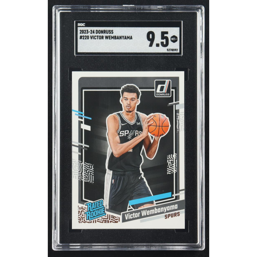 Victor Wembanyama 2023-24 Panini Donruss RR #220 RC (SGC 9.5) at PristineAuction.com
