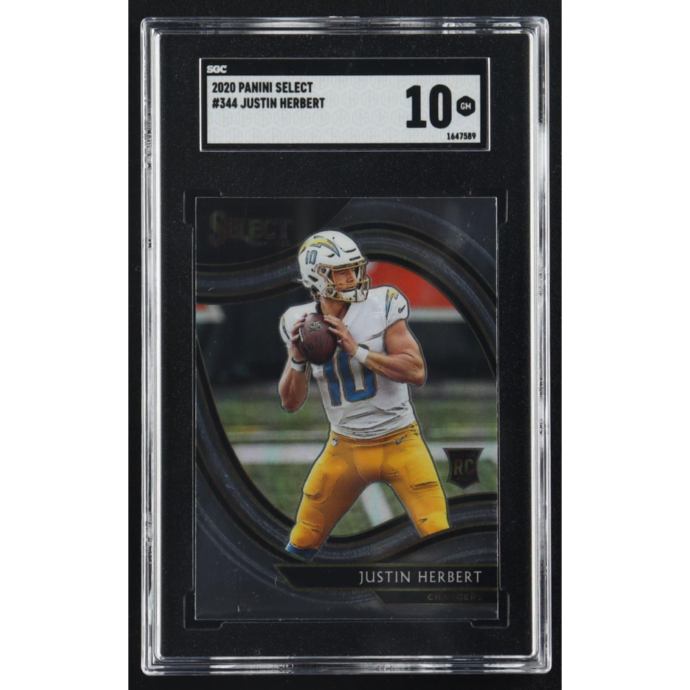 Justin Herbert 2020 Panini Select #344 RC (SGC 10) at PristineAuction.com