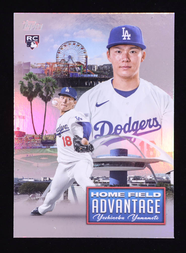 Yoshinobu Yamamoto 2024 Topps Home Field Advantage #HFA20 RC at PristineAuction.com Yoshinobu Yamamoto 2024 Topps Home Field Advantage #HFA20 RC at PristineAuction.com