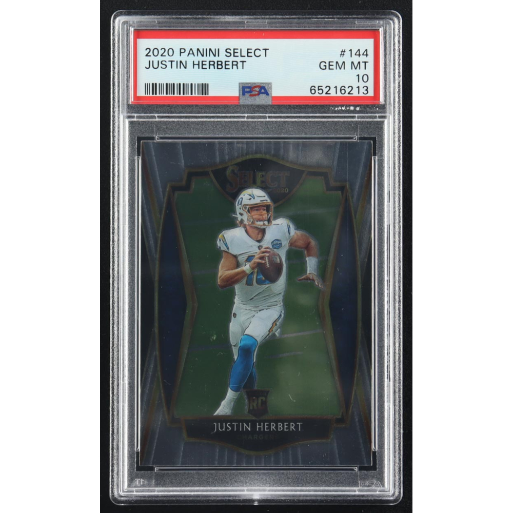 Justin Herbert 2020 Panini Select #144 RC (PSA 10) at PristineAuction.com