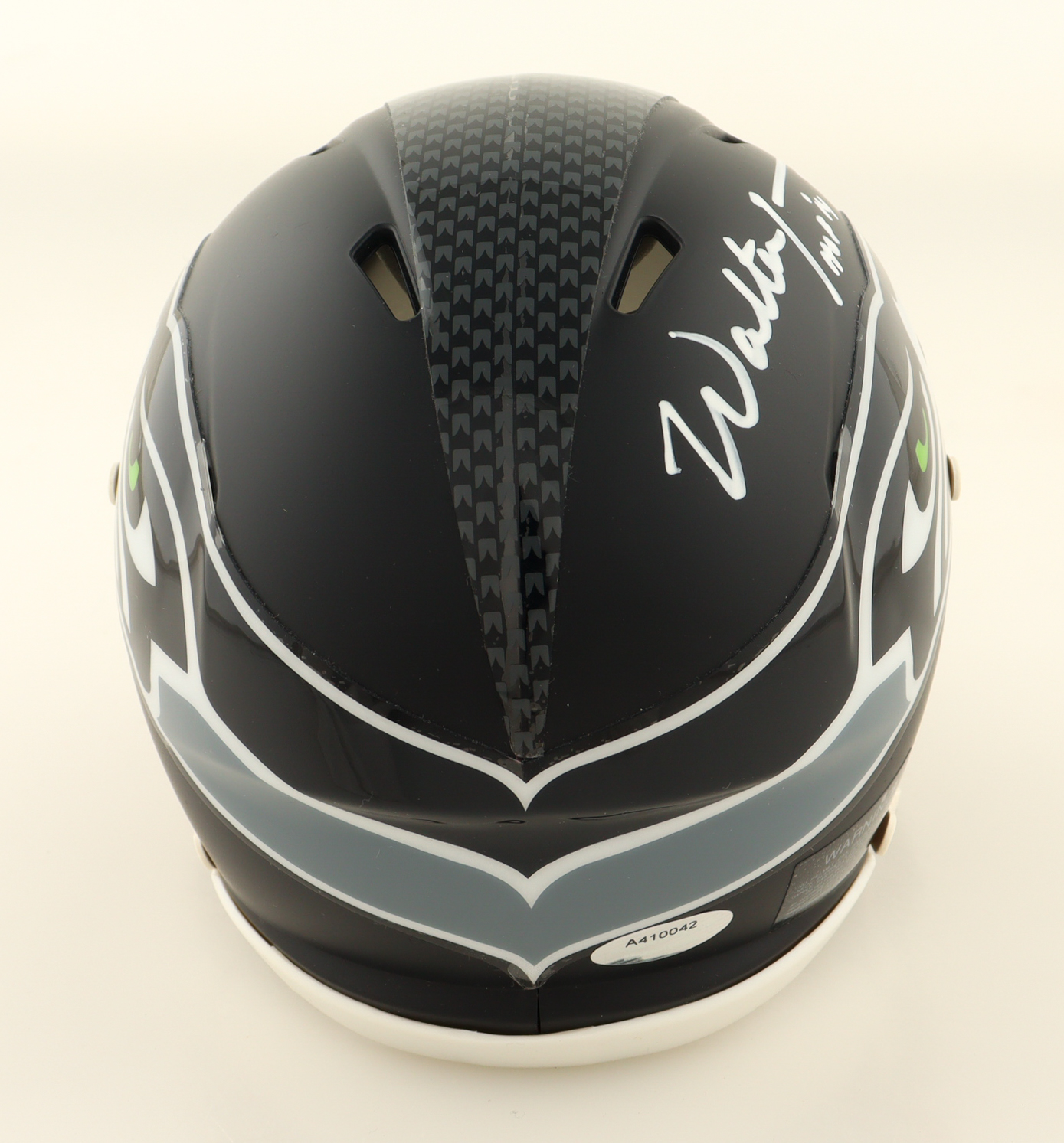 Walter Jones Signed Seahawks Speed Mini Helmet Inscribed "HOF 14" (Schwartz Sports) at PristineAuction.com Walter Jones Signed Seahawks Speed Mini Helmet Inscribed "HOF 14" (Schwartz Sports) at PristineAuction.com